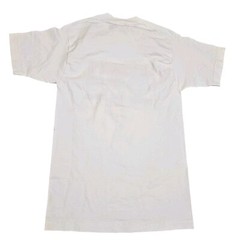 Retro Discovery Channel Embroidered T-shirt Shirt White Sz Small TALL Retro 90s