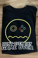 Gamer Youth T‑Shirt Black Don’t Ever Say Game Over Brooklyn Vertical 18‑20