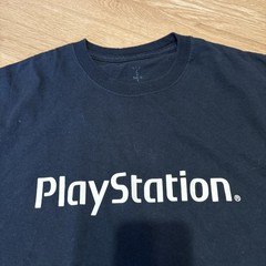 Cactus Jack Travis Scott Motherboard Playstation Logo T-Shirt Black Mens Small