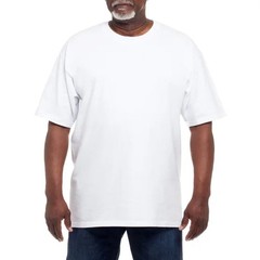 Kirkland Men’s 6-pack White 100% Cotton Crew Neck T-shirt S M L XL XXL 3XL