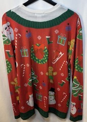 Costume Agent Men’s Christmas Fake Front Shirt Made In USA Long Sleeve Large