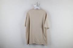 Vintage 90s Streetwear Mens XL Distressed Beach Lighthouse T-Shirt Beige Cotton