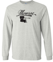Monroe Louisiana T-Shirt Long Sleeve Graphic tee