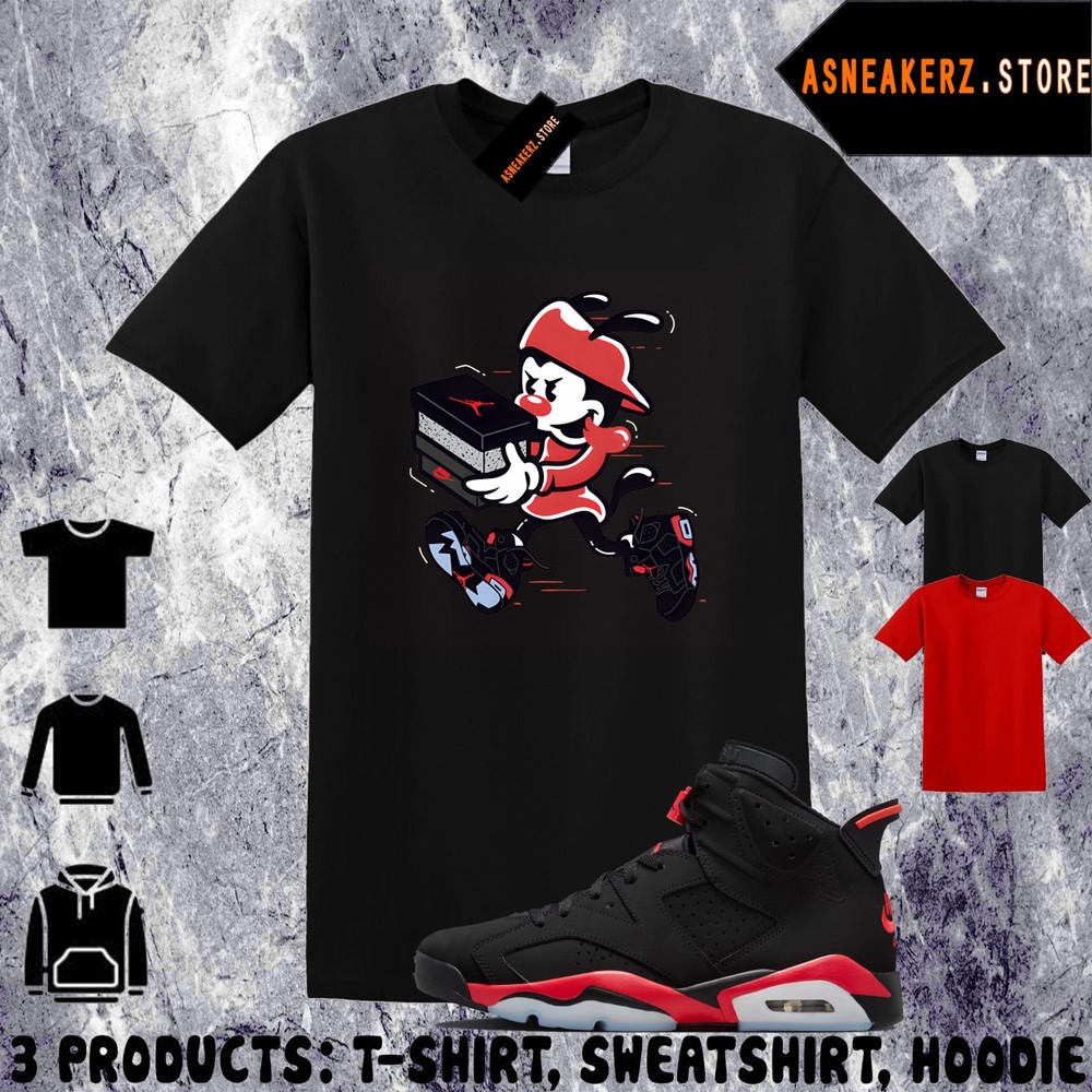 Tee Shirt Matching AJ 6 Infrared Salesman 2026 To Match Sneaker Double Up Wakko