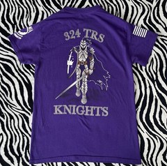 324th Training Squadron Knights Small Purple T-Shirt Military Air Force POW MIA