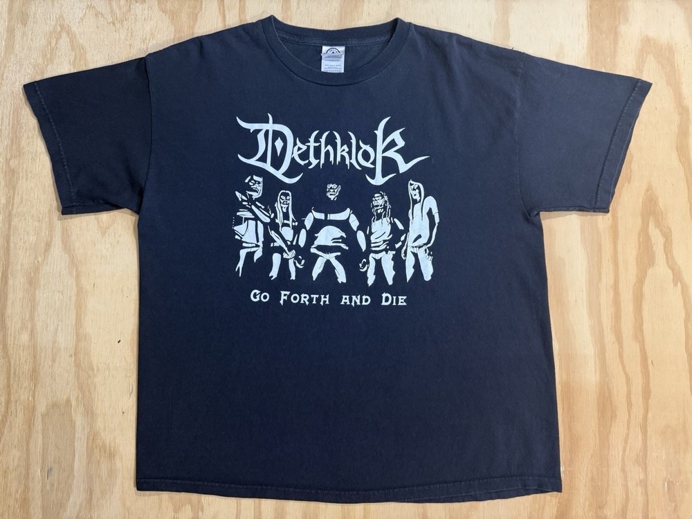 Metalocalypse Dethklok Band Tee Go Forth And Die Cartoon Network L T-Shirt