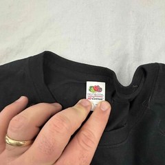 50th Birthday Fruit Of The Loom Unisex T-Shirt Black Graphic Print Extra Large