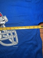 Vintage VTG 90s 1997 New York Giants NFL Salem Big Helmet Tee Xl Blue