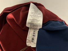 Hackett London T Shirt Men 3XL Heritage Multi Tee Colorblock Crest Red Blue