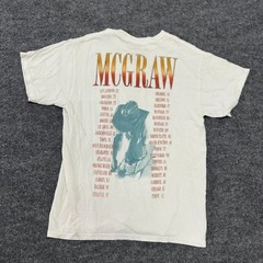 Tim McGraw T-Shirt Mens Size Medium White Concert Tour Graphic Short Sleeve Tee