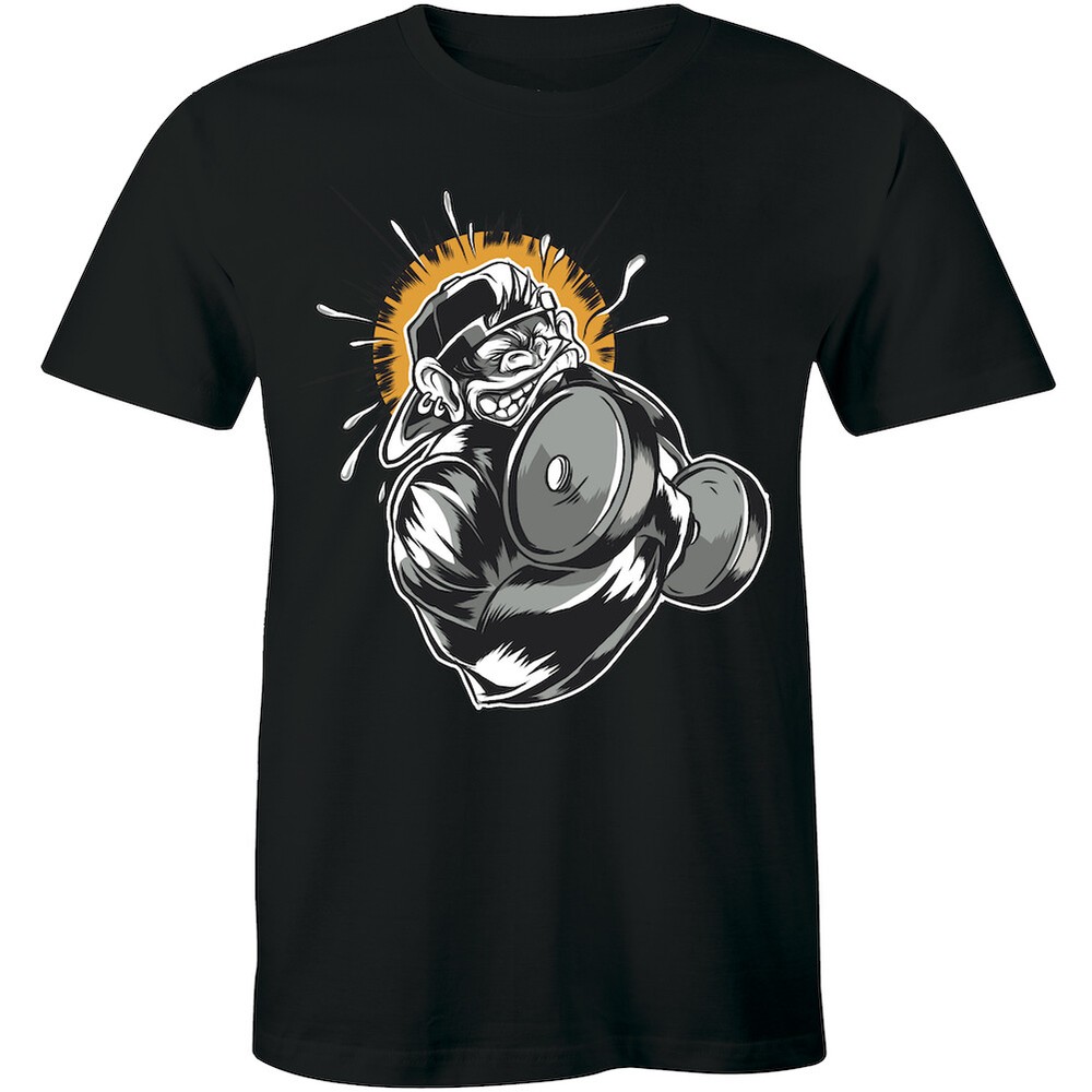 I Lift Heavy Things Gorilla Muscle Gym Fitness Sport Crossfit Slogan Men T-shirt
