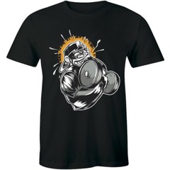 I Lift Heavy Things Gorilla Muscle Gym Fitness Sport Crossfit Slogan Men T-shirt