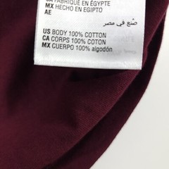 Club Room Plum Red Doubler Crewneck Long Sleeve T-Shirt Tee Mens Size Large