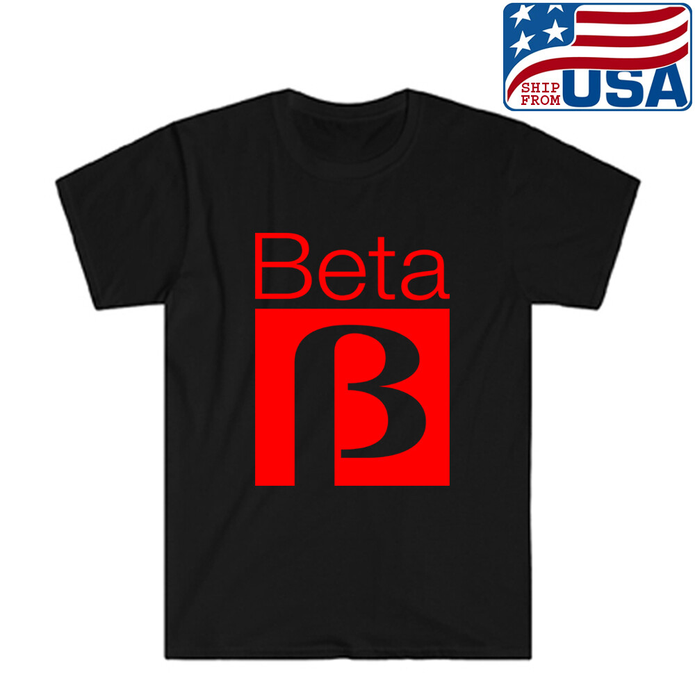 Betamax Video Classic Retro 80’s 90’s Men’s Black Size S to 5XL