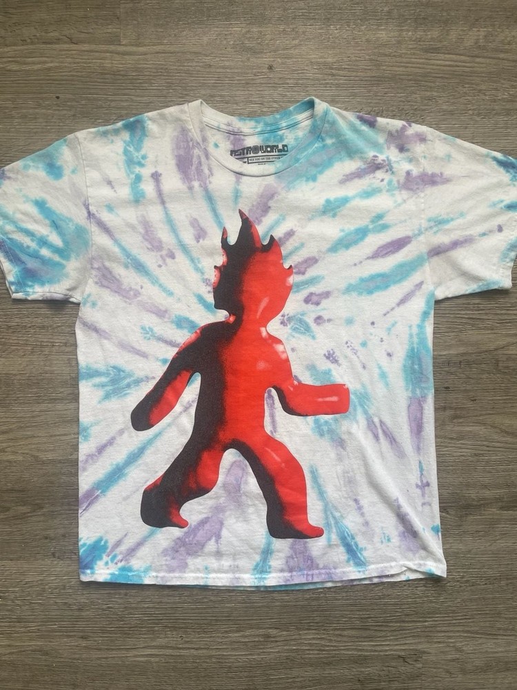 Travis Scott Astroworld Festival Flame Tie Dye Graphic T-Shirt