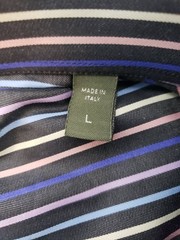Ermenegildo Zegna Classic Fit Men’s Dress Shirt L Multicolor Single Chest Pocket