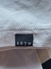 KREW Long Sleeve Shirt Men’s Medium Beige Streetwear Skate LA KR3W