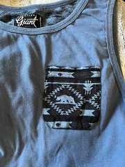 Tank Top Beautiful Giant Garments Black Gray Men’s Size Medium M