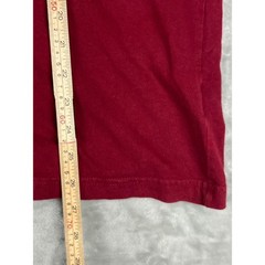 Adidas Originals Trefoil T-Shirt Large L Maroon White 3-Stripes Crewneck Cotton