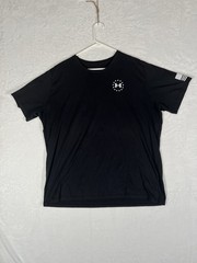 Under Armour HEATGEAR T-Shirt Men’s 3XL Black Loose Fit Freedom American Flag