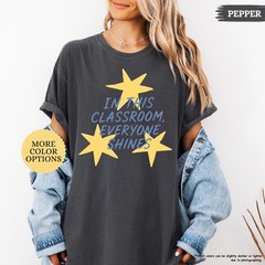 Classroom Stars Teacher Shirt Everyone Shines Elementary School Tee
