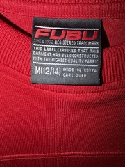 RARE Y2K FUBU OFFICIAL 05 LONG SLEEVE JERSEY Embroidery Hip Hop