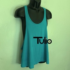 Tulio Mesh Stringer Tank Top 22.5″ armpit to armpit Poly bend pinpoint mesh