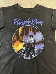 Prince Purple Rain Graphic T-Shirt The Prince Estate Official Licensed XS Black