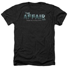 Trevco Men’s Affair Logo Adult T-Shirt, Heather Black, Medium