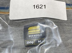 Meriwool Layers 250G Grey Merino Wool Base Layer Long Sleeve Shirt Grey Mens M
