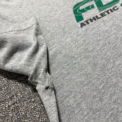 Vintage 90s FUBU Athletic Competition T Shirt Mens Large Gray Green Logo Retro