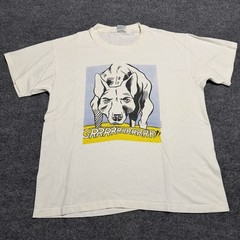 Vintage Roy Lichtenstein Guggenheim Museum Shirt XL Grrrrrrr Dog Pop Art 90s