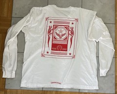 Chrome Hearts FOTI Long Sleeve White T-shirt Size XXL Made In USA