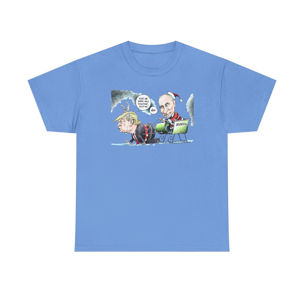 Political Cartoon Unisex Tee, Trump and Putin Design, Activist Shirt, Protest