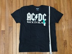 NEW AC/DC Men’s Back In Black T-shirt Tee Size XL