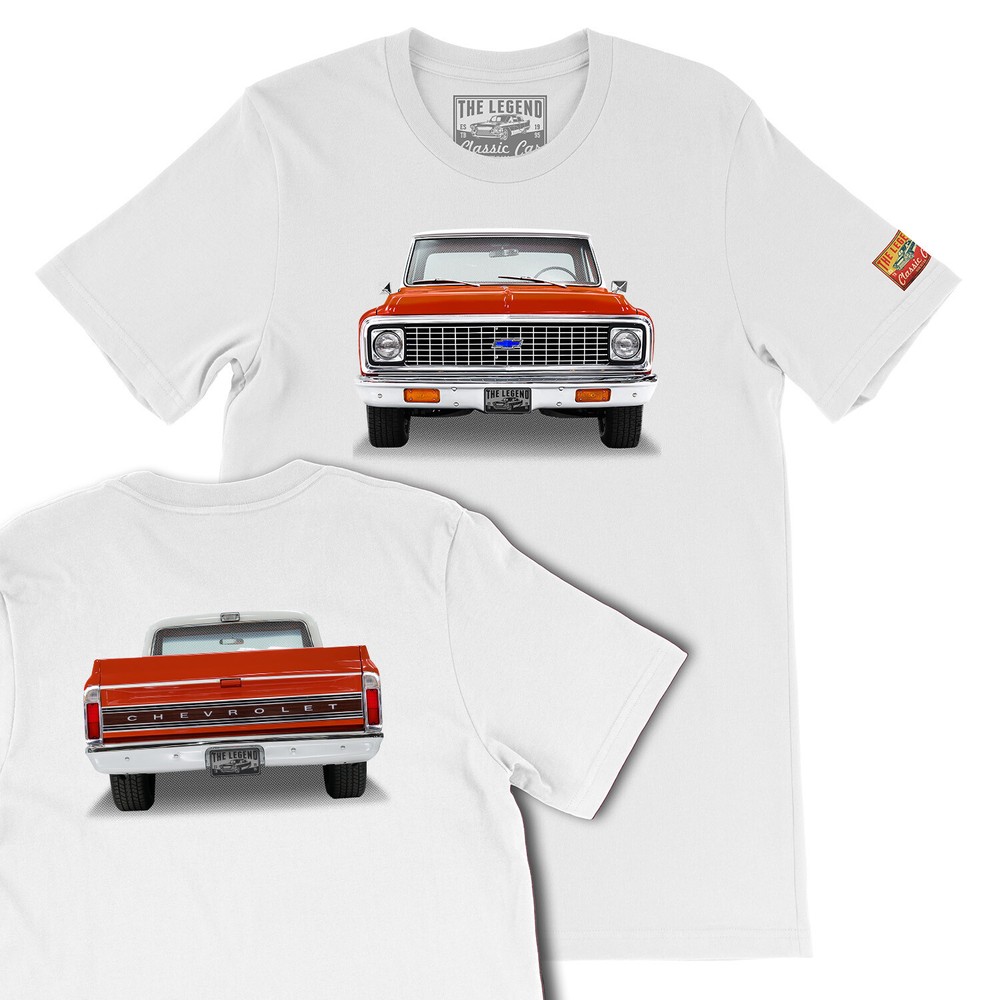 1971 Deep Orange CHEVY C-10 Classic Pickup Truck Classic Car Men’s T-shirts
