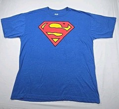 Superman Logo Blue Tee, DC Comics Size 2XLT SOFT T-SHIRT / SHIRT