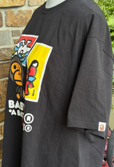 NWOT Rare BAPE Japan Art Baby Milo Tee in Black Size 2XL
