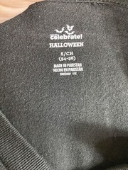 Way To Celebrate Mens Black Skeleton T Shirt Size Small 34 36