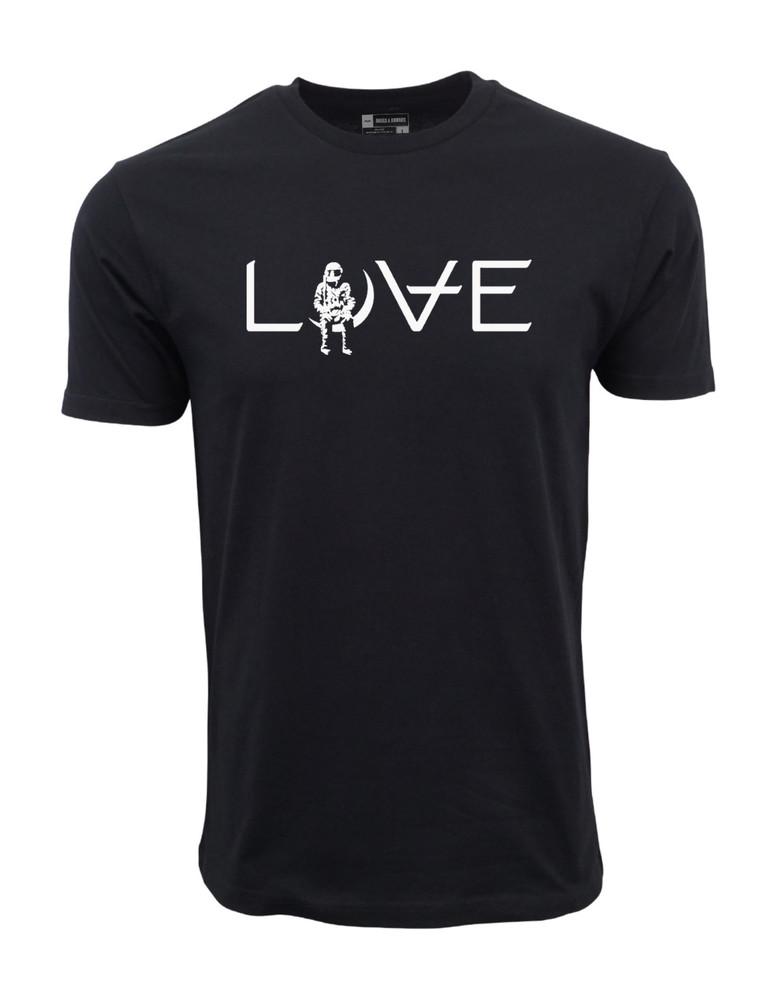 MENS ANGELS AND AIRWAVES LOVE ALL WHITE LOGO T SHIRT