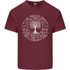 Trees What a Wonderful World Environment Mens Light Cotton T-Shirt