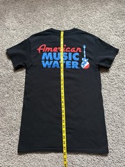 American Music Water T Shirt Size Small Gildan Heavy Cotton SCREEN PRINT