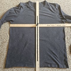 Mack Weldon Henley Shirt Men’s XL Gray Long Sleeve Casual Everyday Pima Cotton