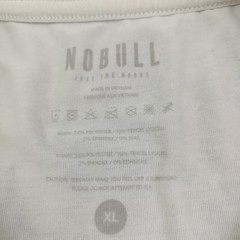 Nobull Shirt Mens XL White Casual Crewneck Tri Blend Polyester Tencel Stretch