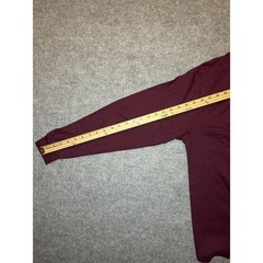 Eddie Bauer Vintage Turtleneck Shirt Large Burgundy Made in USA Cotton Blend