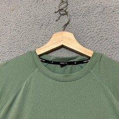 Public Rec Shirt Men Small Green Short Sleeve Polyester Stretch Activewear