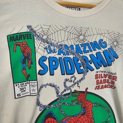 Amazing Spider Man T Shirt Mens M White MARVEL Comic Cover Art Tee Indie Sleaze