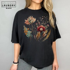 Boho Wildflower Botanical Nature Floral Comfort Tee