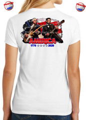 Abraham Lincoln and George Washington Playing Guitar America’s 4th 250th T-Shirt
