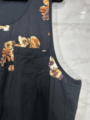 Vans Men’s Hilby Tank Top Sleeveless Tropical Shirt Plant Leaf Gym Sz Small New